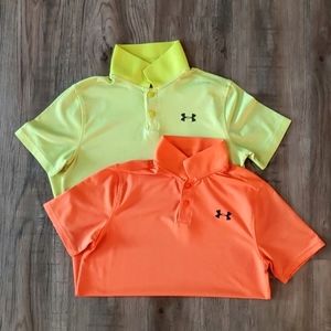 ***Bundle*** Under Armour Boys Youth Medium Polos